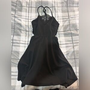 Elegant Black Lace Dress